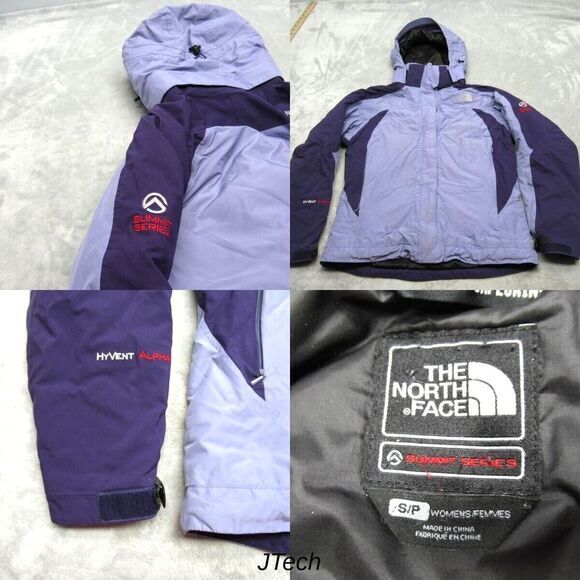 The North Face Summit Series Jacket Womens Small Purple HyVent‎ Alpha Primaloft - Picture 1 of 16